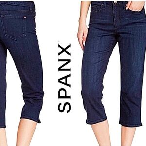 SPANX Slim-X Casual Dark Dipped‎ Capri - Size 27